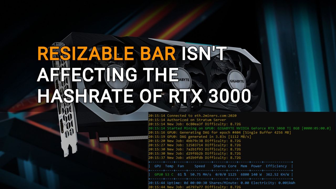 3060 ti shop mining hashrate